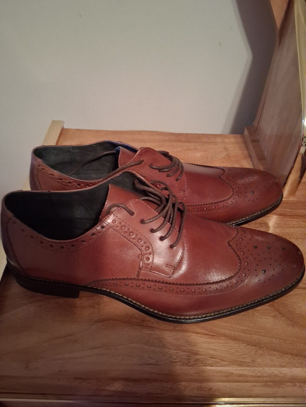 Stacy Adams Brown Wingtip Derby Shoes
